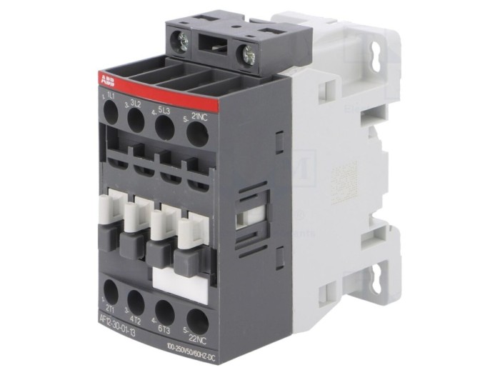 Contactor 3-polar 12A, 45mm