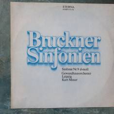 Vinil Bruckner - Simfonia nr. 9 in D-moll - dirijor Kurt Masur, Eterna DDR