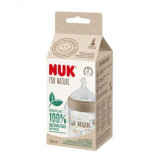 Biberon Nuk for Nature PP 260 ml, Control Temperatura, Tetina Silicon M, Crem