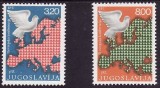 B1778 - Iugoslavia 1975 - Colaborarea 2v.neuzat,perfecta stare, Nestampilat