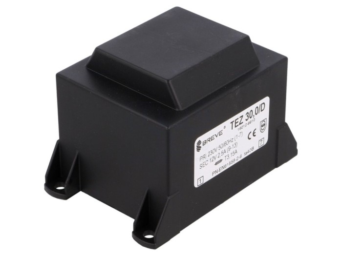 Transformator &icirc;ncapsulat 30VA 230V AC 12V