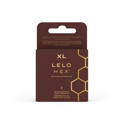 LELO HEX Condoms Respect XL 3 pack foto