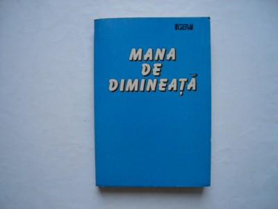 Mana de dimineata foto