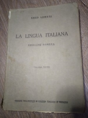K1 la Lingua italiana volume primo 1941 foto