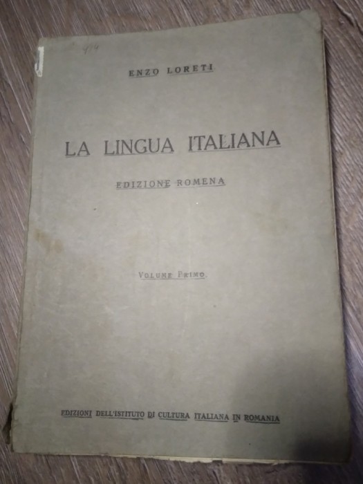 K1 la Lingua italiana volume primo 1941