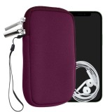 Husa universala pentru telefon, M - 5.5&quot;, Neopren, Violet, 46188.2.114, Kwmobile