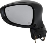 Oglinda usa exterioara Chrysler Pacifica, 03.2020, montare stanga, reglaj electric; carcasa neagra, grunduit; incalzire; sticla plana; sticla crom;