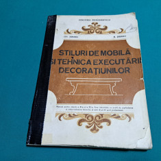 STILURI DE MOBILĂ ȘI TEHNICA EXECUTĂRII DECORAȚIUNILOR /GH. ȚĂRANU / 1994 *