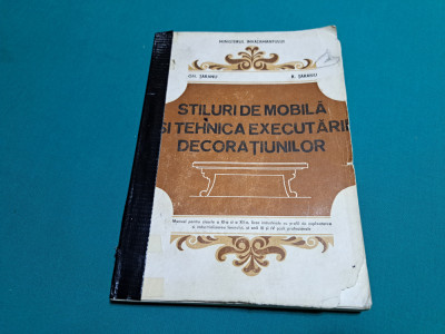 STILURI DE MOBILĂ ȘI TEHNICA EXECUTĂRII DECORAȚIUNILOR /GH. ȚĂRANU / 1994 * foto