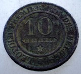 1.225 BELGIA 10 CENTIMES 1862 OXIDATA, Europa, Cupru-Nichel