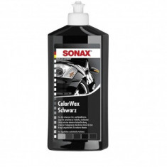 Ceara Auto Lichida Sonax ColorWax, Negru, 500ml