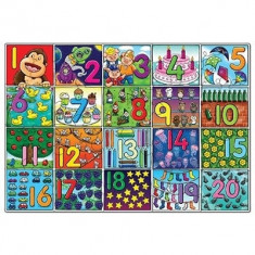 Puzzle de Podea Invata Numerele (de la 1 la 20) - Big Number Jigsaw foto