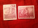 2 Timbre Chile 1962 - Campionatul Mondial Fotbal - Posta Aeriana