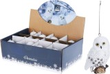 Bufnita decorativa pentru Craciun, 10 cm, modele mixte