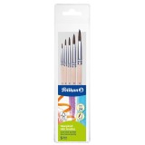 Set 5 pensule cu varf rotund, Pelikan Starter, Seria 24