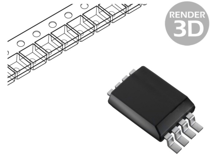 Buffer digital SMD, 4 ieșiri