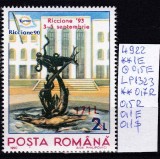 1993 T&acirc;rg intern de timbre poștale Riccione Supratipar LP1323 MNH Pret 0,5+1 Lei, Posta, Nestampilat