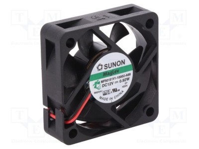 Ventilator DC axial 12V 50x50x15mm 28,73m3/h 33dBA SUNON Vapo foto