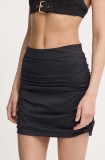 Praia Beachwear fusta de plaja SWIM SKIRT culoarea negru, mini, creion, SWIMSKIRT