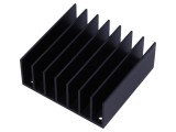 Radiator extrudat cu aripioare negru 57,9mm TO218 TO220