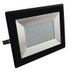 Proiector 100W LED alb 6500K slim negru IP65
