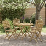 vidaXL Masă de Grădină natural 80 x 70 cm Bambus 42028079