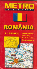 Romania - harta rutiera 1: 850000 foto