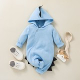 Salopeta bleu pentru baietei - Dino (Marime Disponibila: 9-12 luni (Marimea 20, Superbaby