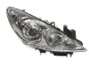 Far PEUGEOT 307 (3 ), 09.2005-09.2007, MAGNETI MARELLI, fata, partea dreapta, tip bec H1+H7; electric; cu motor;, AL Automotive Lighting