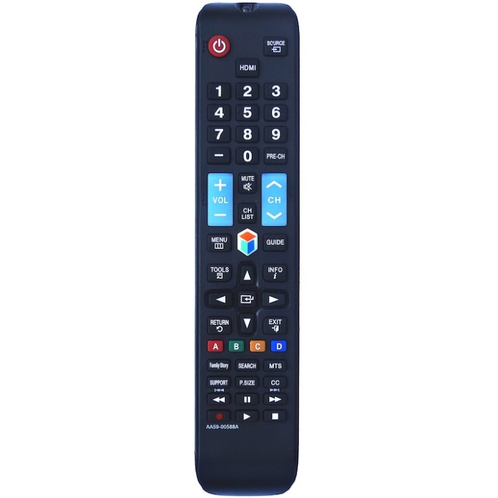 Telecomanda LCD Samsung BN59-00588A, neagra cu functiile telecomenzii originale