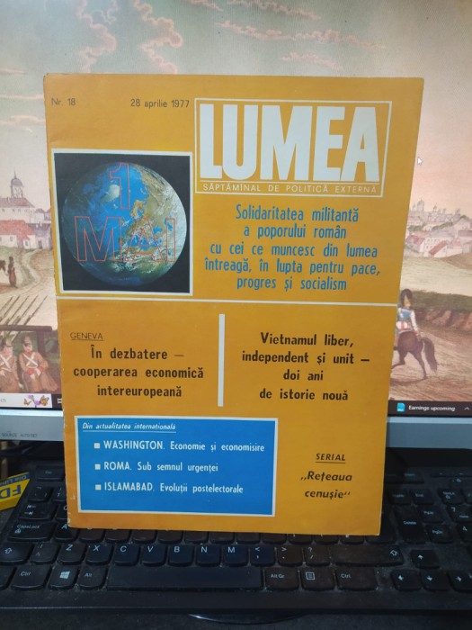 Lumea nr. 18, 28 apr. 1977, URSS, strategia calitatii; Vietnam; Rhodesia, 027