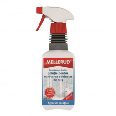 Solutie Curatat Cabina de Dus Mellerud, 500 ml, cu Pulverizator, Solutie pentru Curatarea Cabinelor de Dus, Spray Curatat Dus, Solutie Curatare Dus, S