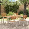 VidaXL Setdediningpentrugrădină 5 pcs Maro Lemn de acacia masiv 3334777