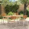 vidaXL Setdediningpentrugrădină 5 pcs Maro Lemn de acacia masiv 3334777