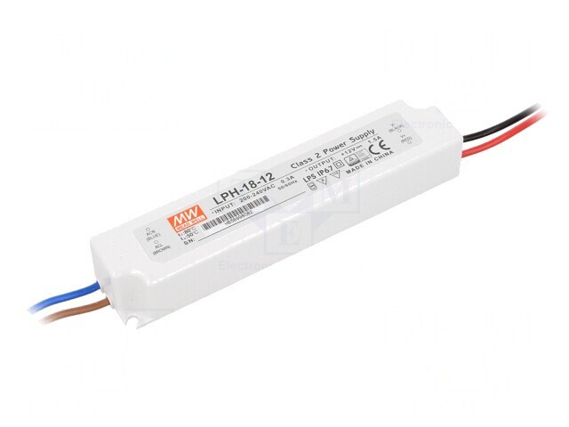Alimentator LED 18W 12V IP67