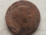 SPANIA- 2&frac12; CENTIMOS DE ESCUDO 1868 (Demonetizata)