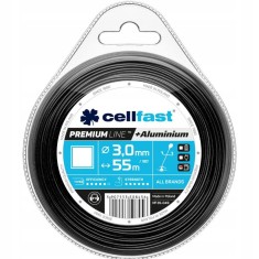 Rola fir de Taiere pentru Trimmer Cellfast Premium, sectiune patrata 3.0 mm x 55 m, intarita cu particule de aluminiu foto