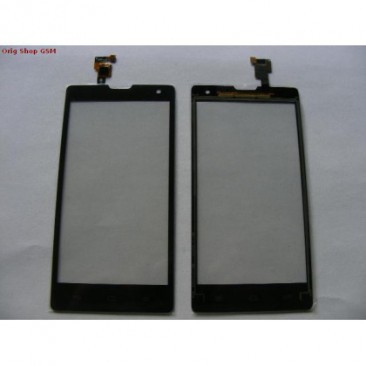 GEAM CU TOUCHSCREEN HUAWEI G740 / ORANGE YUMO NEGRU ORIGINAL foto