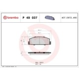 Placute frana Mazda 323 F 6 Liftback (Bj), 323 S 6 Sedan (Bj), 626 5 (Gf), 626 5 Estate (Gw), 626 5 Hatchback (Gf), Spate, Brembo