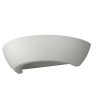 Lampă De Perete Oskar Alb Ceramică/Sticlă 1 Bec Semicircular Modern De Interior