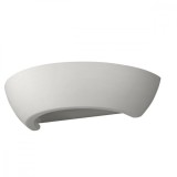 Lampă De Perete Oskar Alb Ceramică/Sticlă 1 Bec Semicircular Modern De Interior