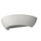 Lampă De Perete Oskar Alb Ceramică/Sticlă 1 Bec Semicircular Modern De Interior