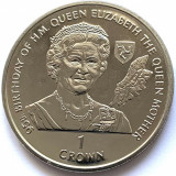 Cumpara ieftin Insula Man 1 crown 1995 Elizabeth II (Queen Mother), Brilliant Uncirculated, Europa, Cupru-Nichel