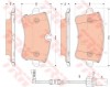Set placute frana,frana disc AUDI A8 (4H) (2009 - 2016) TRW GDB1867