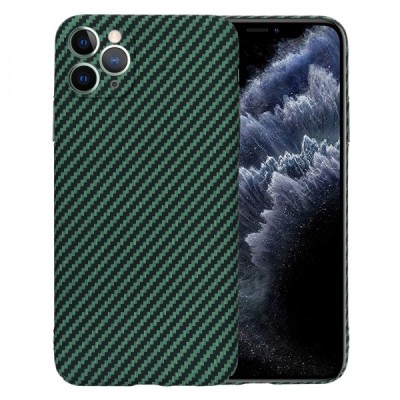 Husa pentru Apple iPhone 11 Pro Max, Techsuit, Carbonite FiberShell, Verde foto