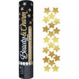 Tub confetti stelute aurii 30cm, Generic