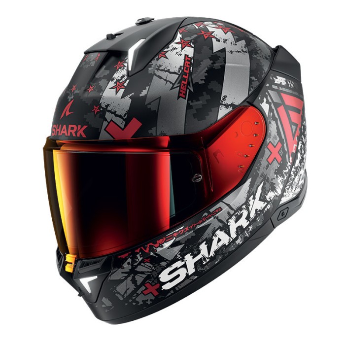 Casca integrala Shark Skwal i3 Hellcat negru/rosu/alb mat marime L