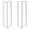 VidaXL Picioare de masă de bar &icirc;n formă de T, 2 buc., alb, 50x35x(110-111) cm, oțel