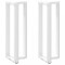 vidaXL Picioare de masă de bar &icirc;n formă de T, 2 buc., alb, 50x35x(110-111) cm, oțel