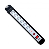 Prelungitor cu protectie 5 m, 6 prize Schuko, 3680W, negru, TED Electric